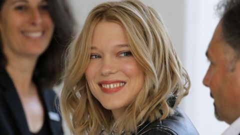 La actriz francesa Lea Seydoux, que forma parte del jurado de Cannes, a su llegada a la sede del festival