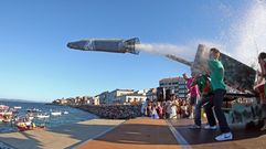 Festa da Dorna, vuelo sin motor