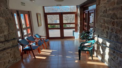 Instalaciones de la residencia La Parada, en Ponga