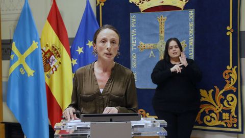 Melania Alvarez, portavoz del Gobierno del Principado y consejera de Derechos Sociales y Bienestar