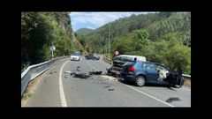 Dos personas resultaron heridas en el siniestro