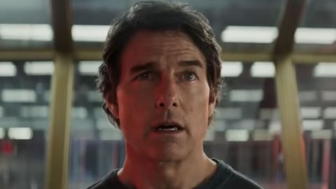 Tom Cruise, en un aescena de «Misión imposible: sentencia final»