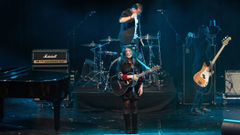 Carolina Rubirosa durante su actuaci�n en el Festival Liet, la Eurovisi�n de las lenguas minoritarias