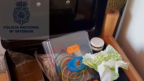 Material incautado en la operaci�n policial