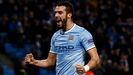 lvaro Negredo, en un partido con el Manchester City