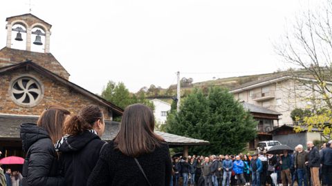 Funeral por el minero �scar D�az Rodr�guez