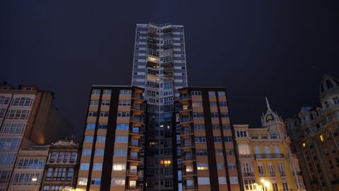 A Coru�a amanece en medio de la borrasca Ingrid