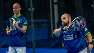 El partido de p�del m�s largo del mundo en Vigo