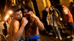 Ambiente en la zona antigua de Oviedo tras finalizar el estado de alarma