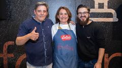 Los tres catadores, Manuel �ngel Men�ndez, Marisa Baqu� y Rufus Blad