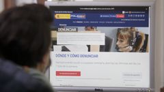 P�gina web de la Polic�a Nacional para efectuar denuncias. 