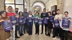 Goretti Sanmartn e Blas Garca presentaron a nova edicin do Enreguifate con responsables polticos e tcnicos de Normalizacin Lingstica dos outros concellos participantes e con docentes das actividades do programa
