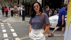 Claudia Ramos Rodr�guez en Reino Unido, antes de la crisis sanitaria