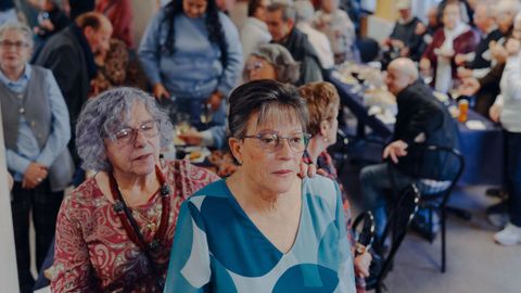 Visita de Rueda a la residencia de tiempo libre de O Carballi�o.