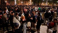 Concentraciones de gente en Barcelona tras el fin del estado de alarma