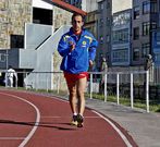 Fran Dur�n, entrenando en las pistas del CGTD.