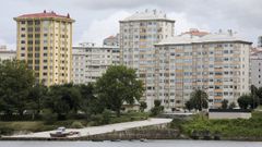 Vista general del barrio ferrolano de Caranza