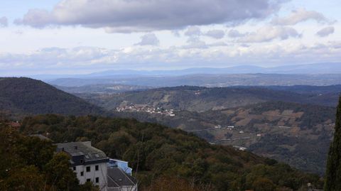 Vistas desde el castillo de Castro Caldelas