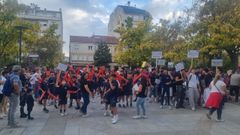 Manifestacin de jugadores y padres