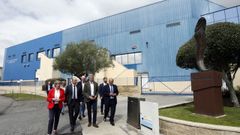 Visita del presidente de la Xunta, Alfonso Rueda, a las instalaciones de Congalsa en A Pobra