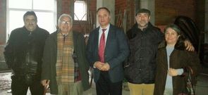 Otero mostr� a Neira Vilas y al Patronato de la Fundaci�n el local que ser� espacio referencial de Balbino.