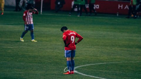 Carlos Castro durante el partido ante el C�diz