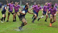 Imaxe dun partido anterior de Os Ingleses RC, fronte ao Ourense.