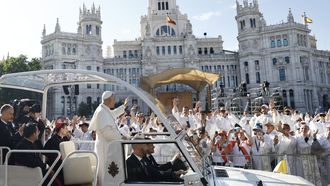 V�deo en directo: el papa�recorre las calles de Madrid en papam�vil antes de celebrar la misa en la plaza de Cibeles