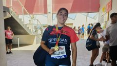 Blanca Pereira luce orgullosa su medalla de campeona de Espaa sub-20