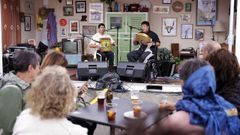 Castelo, en Culleredo. Festival Castelo Conta. Act�an Unto Vello.
