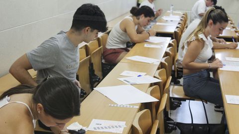 Las pruebas de la ABAU extraordinaria se celebran desde este martes en la Escola de Forestais del campus de Pontevedra