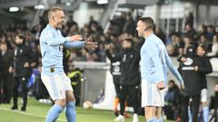 Stanislav Lobotka y Iago Aspas, durante la etapa que compartieron en el Celta.
