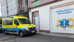 Base de las ambulancias asistenciales de soporte vital b&aacute;sico de Ortigueira