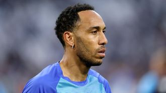 Aubameyang, antes de un encuentro de Ligue 1 la temporada pasada.