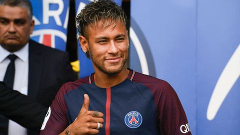 Presentaci�n de Neymar con el PSG