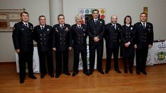 Miembros de la agrupaci�n de Protecci�n Civil de Carballo.