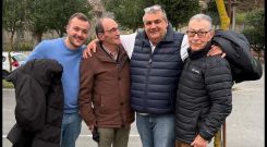 Pablo, Manolo, Jos� Ram�n e Tom�s, nunha imaxe tomada na velada.