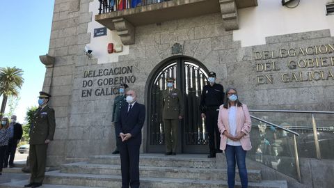 Minuto de silencio ante la Delegaci�n del Gobierno en Galicia