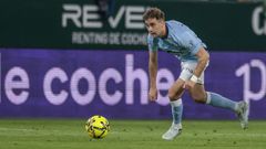 �lvaro N��ez, en su debut con el Celta, el partido frente al Betis del 1 de marzo.