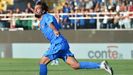 Quagliata, tras anotar un gol con la seleccin sub-21 italiana