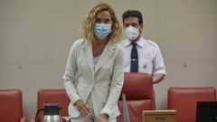La presidenta del Congreso, Meritxell Batet, durante el debate de esta ma�ana