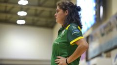 Marita Janeiro, entrenadora del Arxil, en un partido reciente en el CGTD