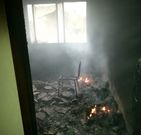 En la imagen, el estado en el que qued� una de las habitaciones.