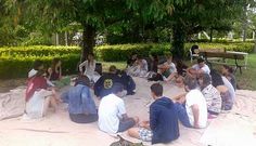 La actividad acad�mica de los cursos se combin� con propuestas l�dicas y culturales al aire libre. 