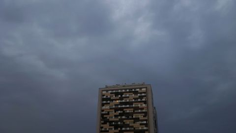 A Coru�a amaneci� ayer con este cielo tormentoso