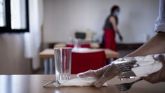 Algunos de los j�venes aparecen por el comedor social de C�ritas cuando se ven sin recursos
