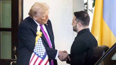 Zelenski, a su llegada la pasada semana a la Casa Blanca.