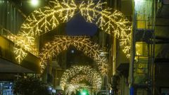 Imagen de archivo de alumbrado navideño.