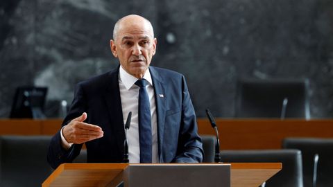 El primer ministro esloveno, el ultranacionalista Janez Jansa