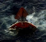 La proa del �Prestige�, antes de que el buque se hundiera el 19 de noviembre del 2002.